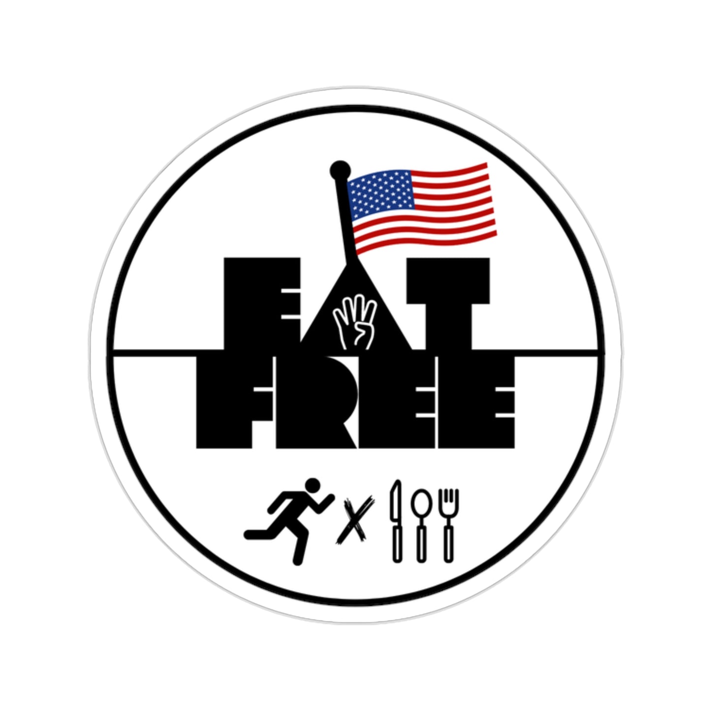 EAT4FREE Sticker - July 4th