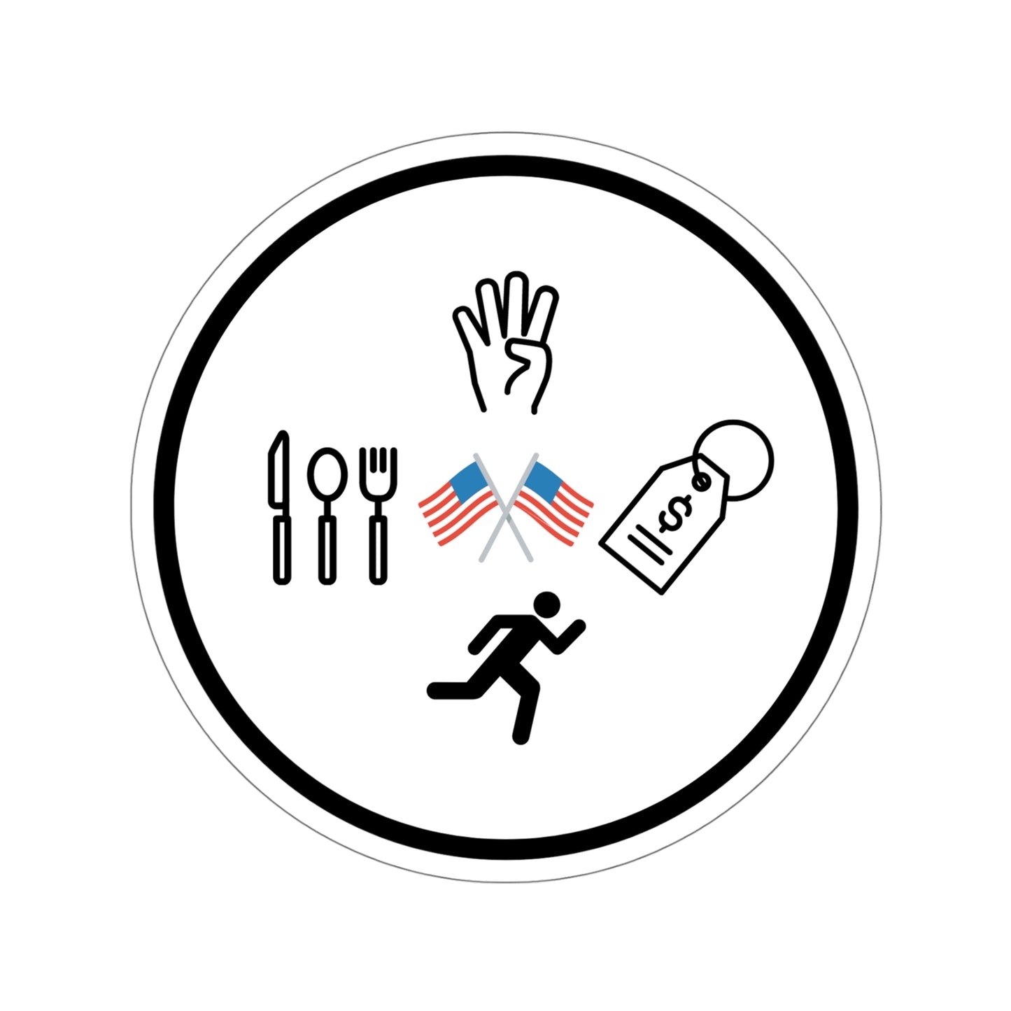 EAT4FREE Alt. Sticker - July 4th