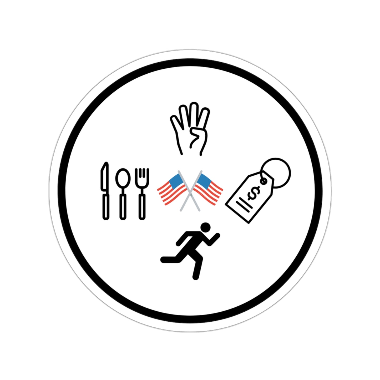 EAT4FREE Alt. Sticker - July 4th