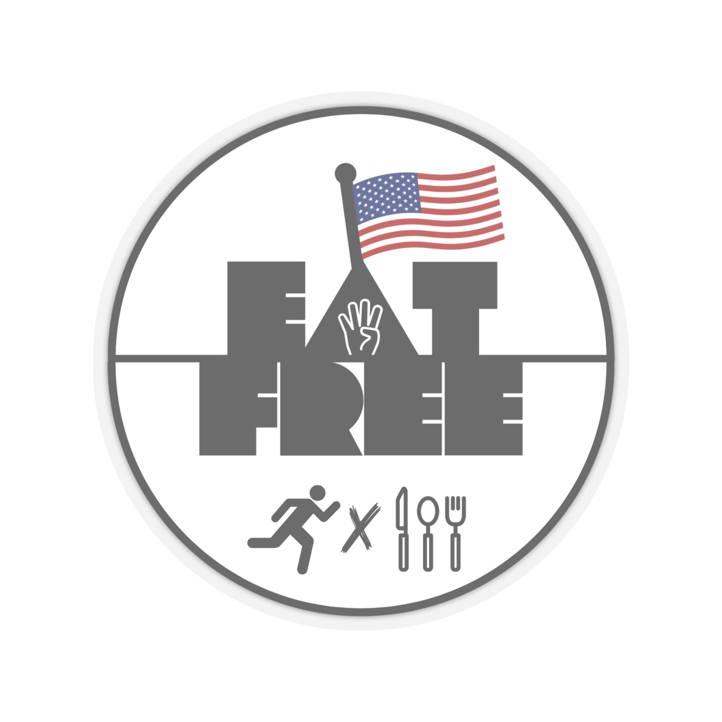 EAT4FREE Sticker - July 4th